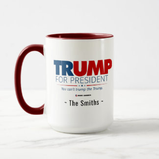 Mug Ajouter votre nom Trump à la présidence