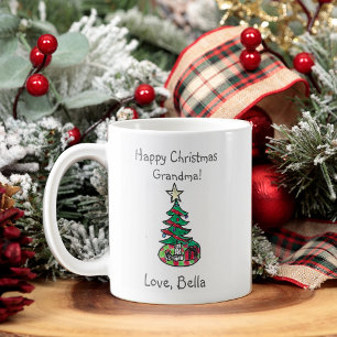 Mug Ajouter votre oeuvre d'art enfant cadeau de Noël p