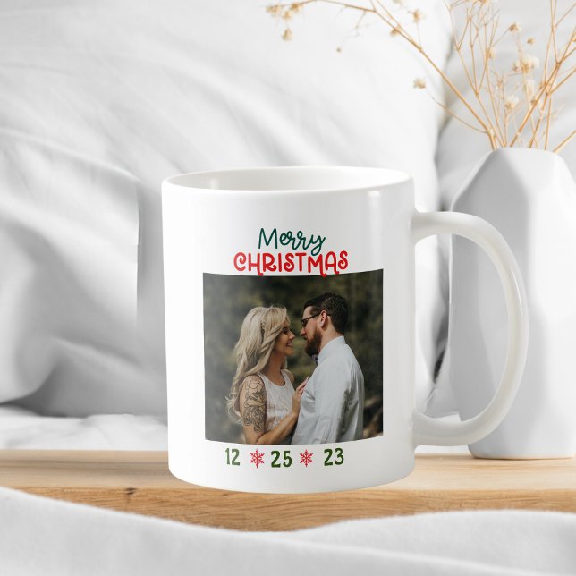 Mug Ajouter votre photo Joyeux Noël (Créateur téléchargé)
