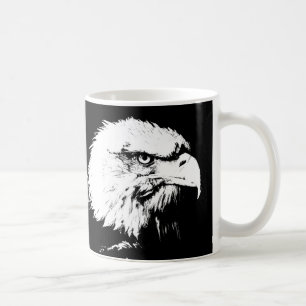 Mug Ajouter votre texte Eagle Head Modern Pop Art Modè