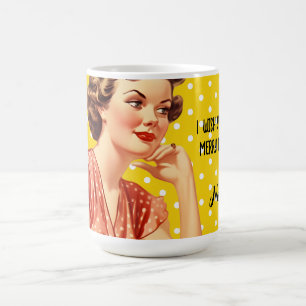 Mug Ajouter votre texte Jote artwork rétro pour Noël