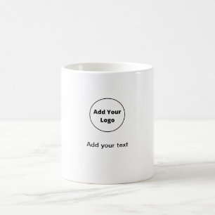 Mug ajouter votre texte simple minimum personnalisé aj