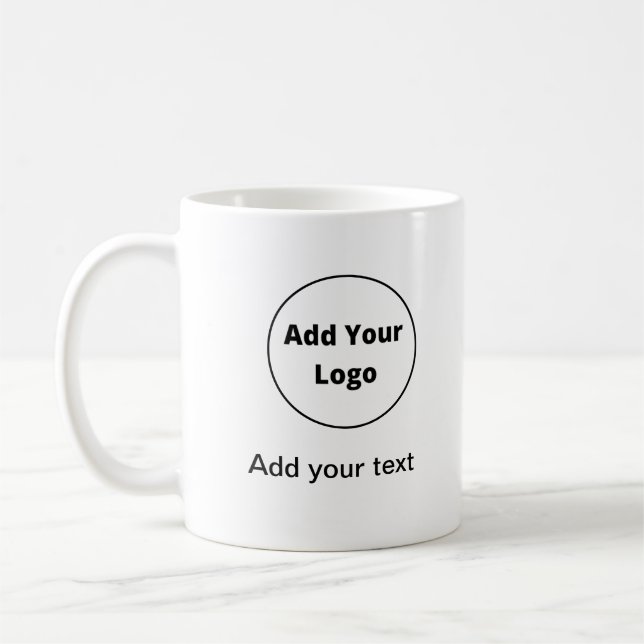 Mug ajouter votre texte simple minimum personnalisé aj (Gauche)