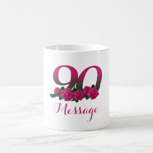 Mug Ajoutez la quatre-vingt-dixième coutume de nombre