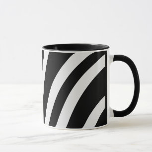 Mug Ajoutez le nom de votre logo ici bleu rouge bandes