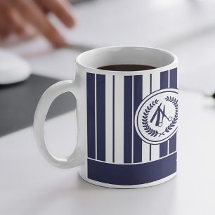 Mug Ajoutez votre logo barbershop nom barbier marine b