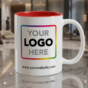 Mug Ajoutez votre logo et site web Promo Marque Entr