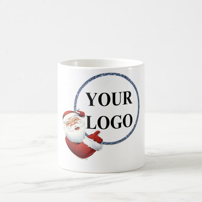 Mug Ajoutez votre logo Noël Vacances de Noël (Centre)