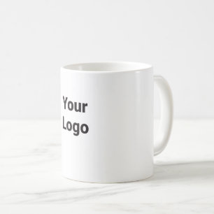 Mug Ajoutez votre nom de logo ici Bleu rouge rayures d