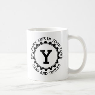 Mug Ajoutez votre nom initial ou votre propre texte Mé