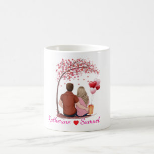 Mug Ajoutez Votre Nom Initial Photo de Couple Modifiab
