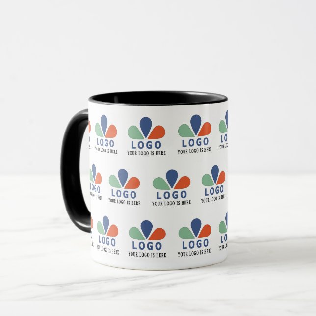 Mug AJOUTEZ VOTRE PROPRE LOGO. Coussin décoratif (Devant gauche)