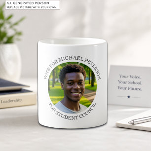 Mug Ajoutez votre propre photo et titre de campagne él
