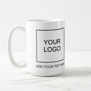 Mug Ajoutez votre texte de nom de logo de société d'en