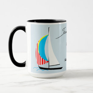 Mug Ajustez vos voiles Bateau à voile personnalisé