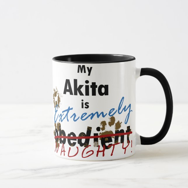 Mug Akita extrêmement vilain (Droite)
