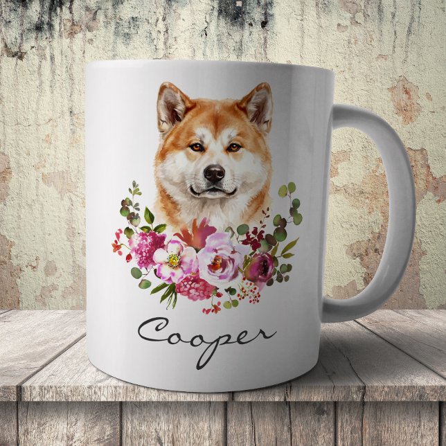 Mug Akita Inu aquarelle (Créateur téléchargé)