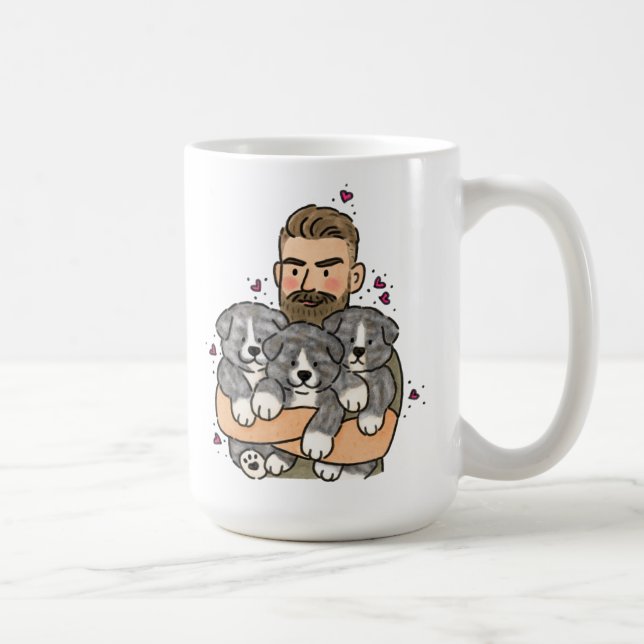Mug Akita Inu Japonais Bringé (Droite)