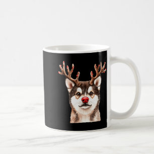 Mug Akita Renne Noël Lumières Amoureux des Chiens Xmas