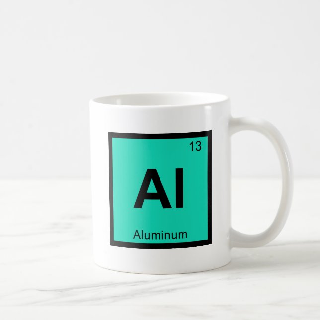 Mug Al - Chimie de l'Aluminium Symbole du tableau péri (Droite)