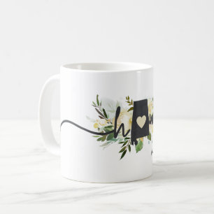 Mug Alabama État Personnalisé votre ville natale Rusti