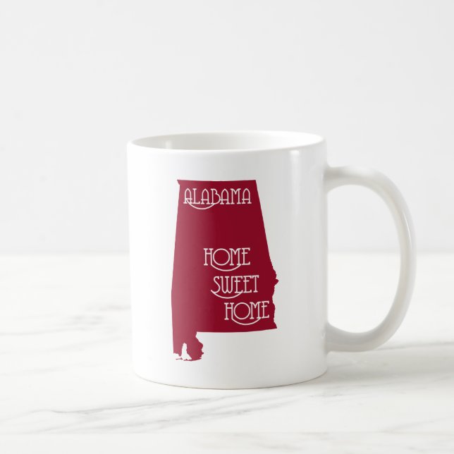 Mug Alabama Home Sweet Home Home par U.S. Custom Ink (Droite)