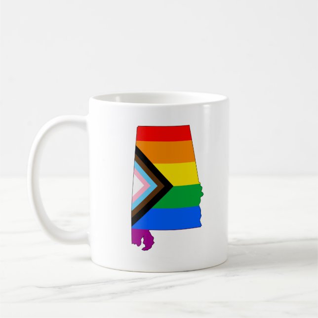 Mug Alabama State Pride LGBTQ Progress Pride (Gauche)