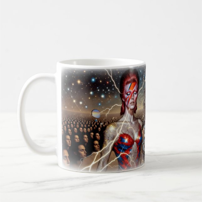 Mug Aladdin Sane Cosmic Lightning Mer étoilée (Gauche)