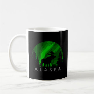 Mug Alaska Moose Aurora Borealis Paysage de l'Alaska