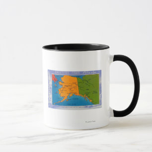 Mug AlaskaGreetings de carte de l'Alaska