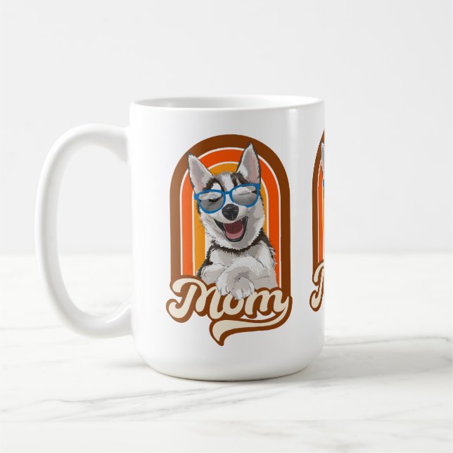 Mug Alaskan husky maman, siberian husky maman (Gauche)