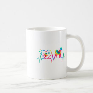 Mug Alaskan Klee Kai Maman Papa Hearbeat Tie Dye Chien