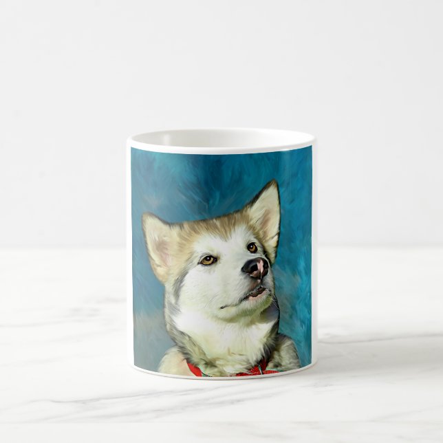 Mug Alaskan Malamute Dog Art (Centre)