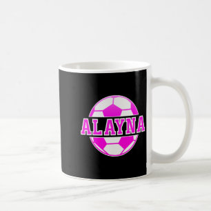 Mug Alayna Nom Filles Football Jouent Au Football Spor