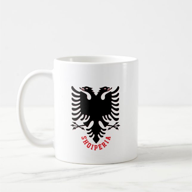 Mug Albanie Aigle à tête double (Gauche)