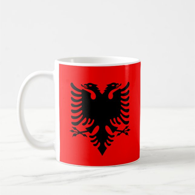Mug Albanie - Drapeau albanais (Gauche)