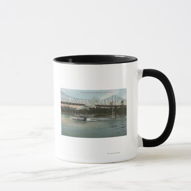 Mug Albany, Oregon - Paddle Boat Crossing Willamette (Droite)