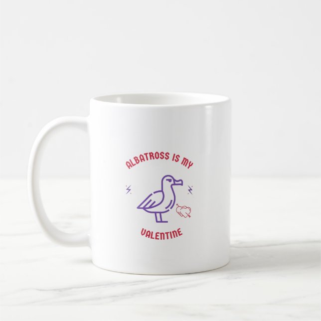 Mug Albatros animal de compagnie mignon couple mari fe (Gauche)