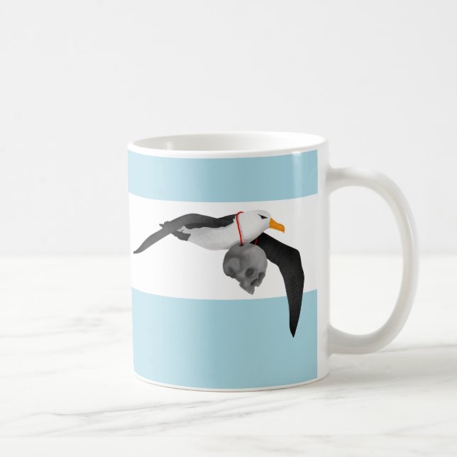 Mug Albatros volants avec le crâne humain (Droite)
