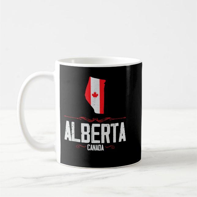 Mug Alberta Canada Alberta Souvenir Canadien (Gauche)