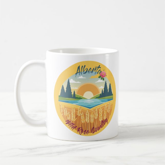 Mug Alberta : Pays Rose sauvage (Gauche)
