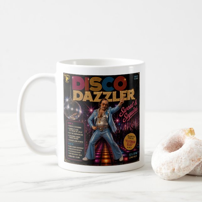 Mug Album Disco Dazzler (Avec donut)