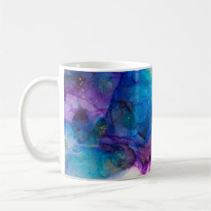 Mug Alcool Enk Art. Peinture Abstraite. Alcool Ink ba