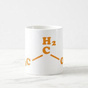Mug Alcool Éthanol Formule chimique moléculaire
