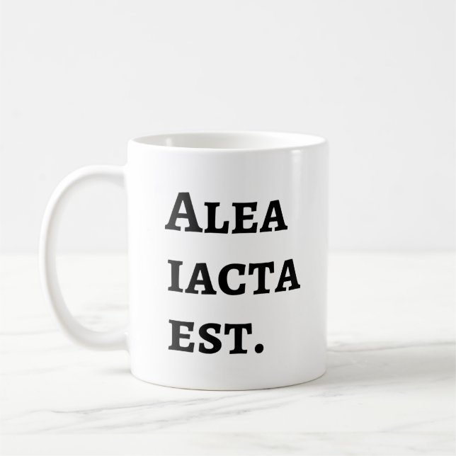 Mug Alea Iacta Est - Citation latine César (Gauche)