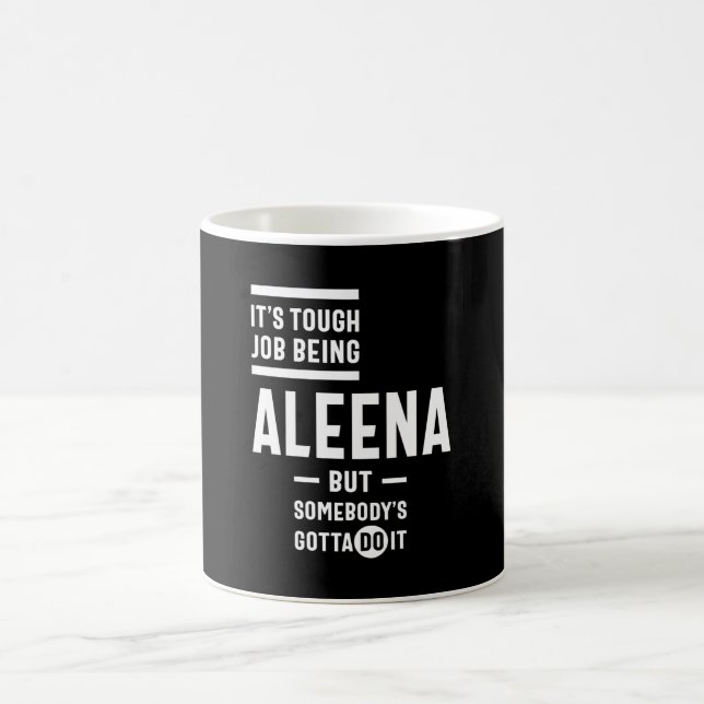 Mug Aleena Nom personnalisé Anniversaire (Centre)