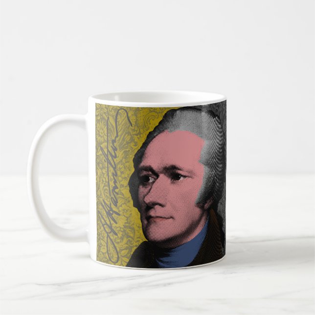 Mug Alexander Hamilton Pop Art Portrait (Gauche)