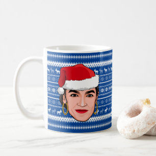 Mug Alexandria Ocasio-Cortez (AOC) Noël