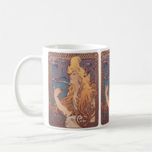 Mug Alfonse Mucha Job Art Nouveau femme