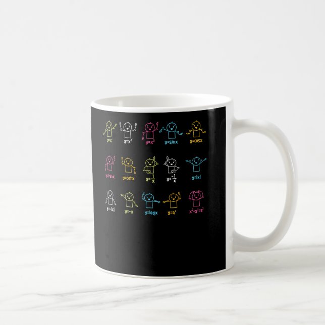 Mug Algebra Graphique de danse Chiffres Math Equation  (Droite)